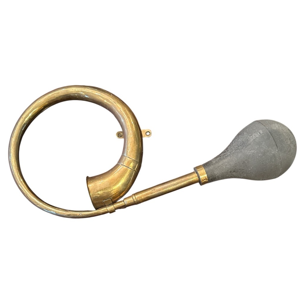 Vintage Brass Car Horn Antique Winding Taxi Bulb Horn Solid Brass Decor